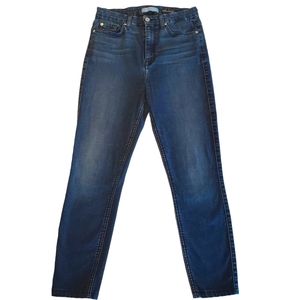 7 For All Mankind Women's Jeans Ankle  Mid Rise Aubrey Skinny Blue 28x25